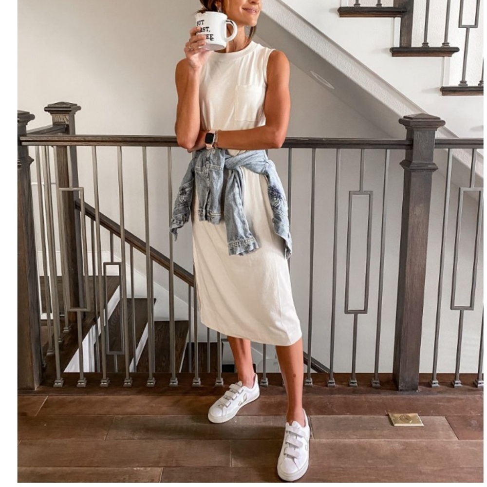 NWOT Everlane The Organic Cotton Weekend Tank Dress Size M - Picture 3 of 10